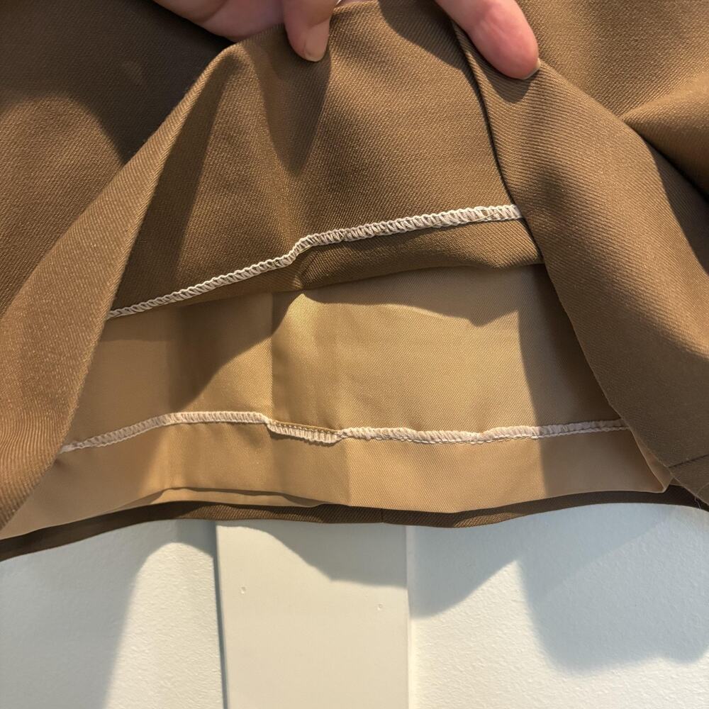 Yves Saint Laurent Brown Wool Blend Pencil Skirt - Picture 4 of 11